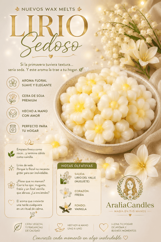 Wax Melts Lirio Sedoso | Aralia Candles - AraliaCandles