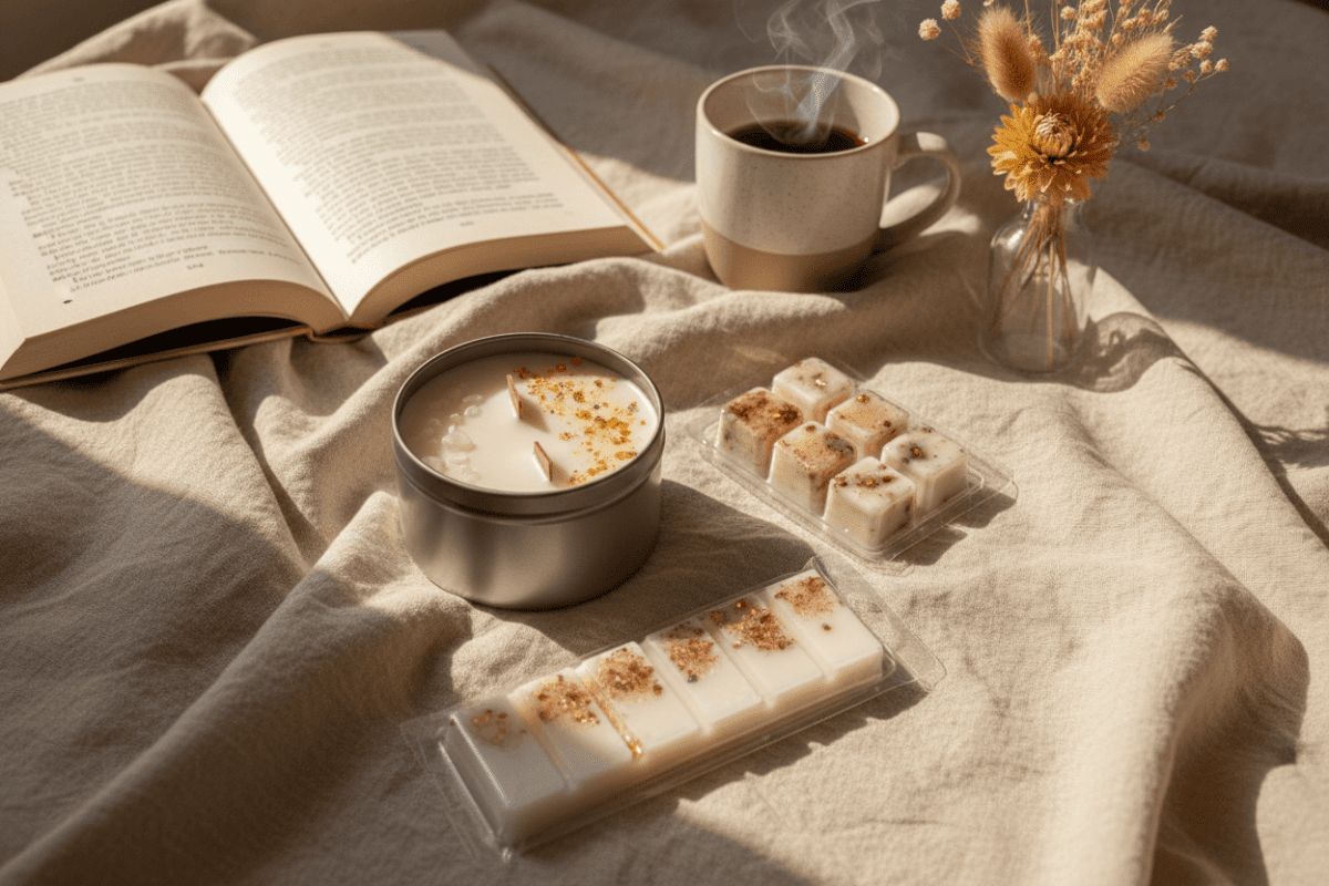 Snapbar Ámbar de Seda - Tableta de Cera de Soja | Aralia Candles - AraliaCandles