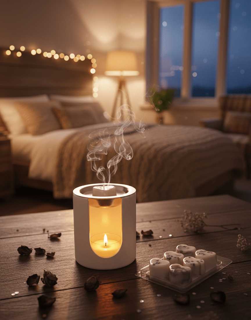 Wax Melts Sombra de Luna Soja - Dados Aromáticos Orquídea Negra Ámbar Sándalo | Aralia Candles - AraliaCandles