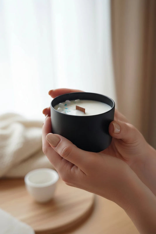 Vela Ritualizada Piedra de Luna | Aralia Candles - AraliaCandles