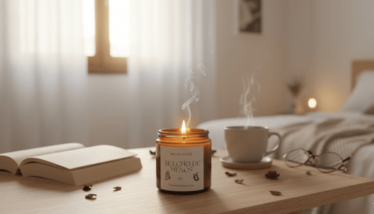 Vela Aromática Te Echo de Menos de Cera de Soja 100ml - Nostalgia Cálida y Reflexiva | Aralia Candles - AraliaCandles