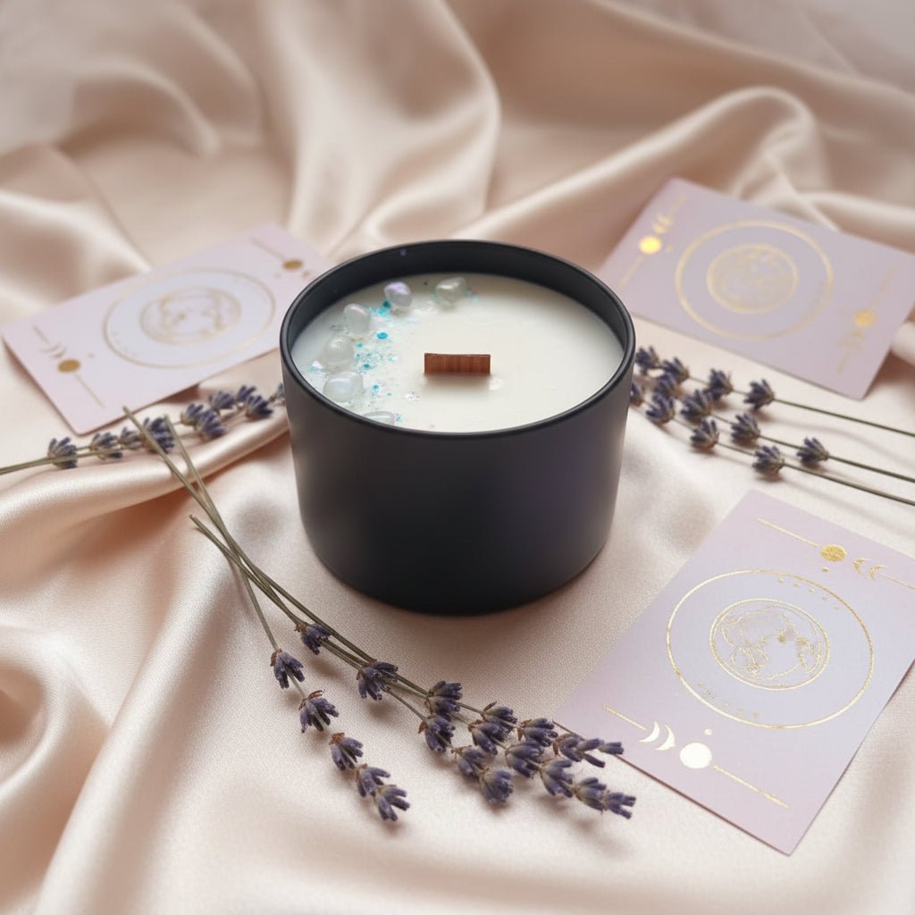 Vela Ritualizada Piedra de Luna | Aralia Candles - AraliaCandles