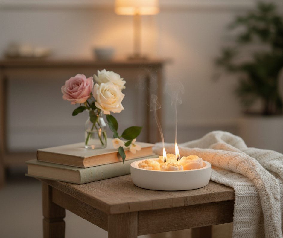 Vela Premium Elixir Floral Soja Rosa Jazmín Ylang - Ylang - Aromaterapia Sensual y Lujosa | Aralia Candles - AraliaCandles