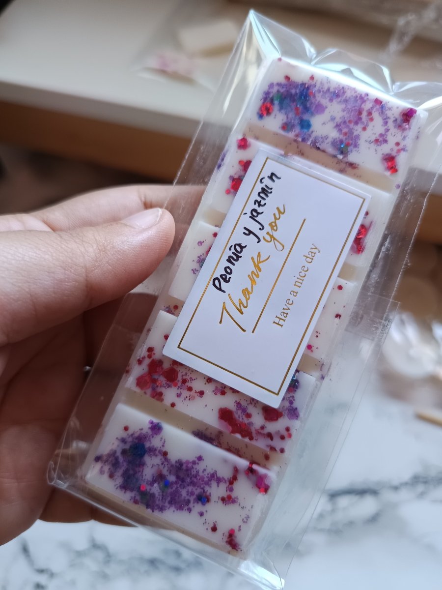 Wax Melt Snapbar Jardín Secreto Peonía y Jazmín - Floral Romántico con Almendra Dulce | Aralia Candles - AraliaCandles