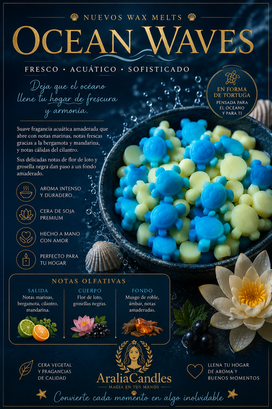 Wax Melts Ocean Waves | Aralia Candles