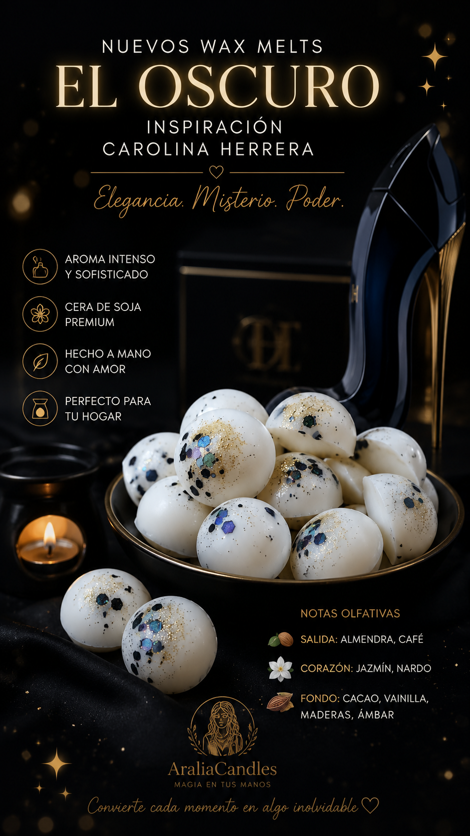 Wax Melts El Oscuro | Aralia Candles