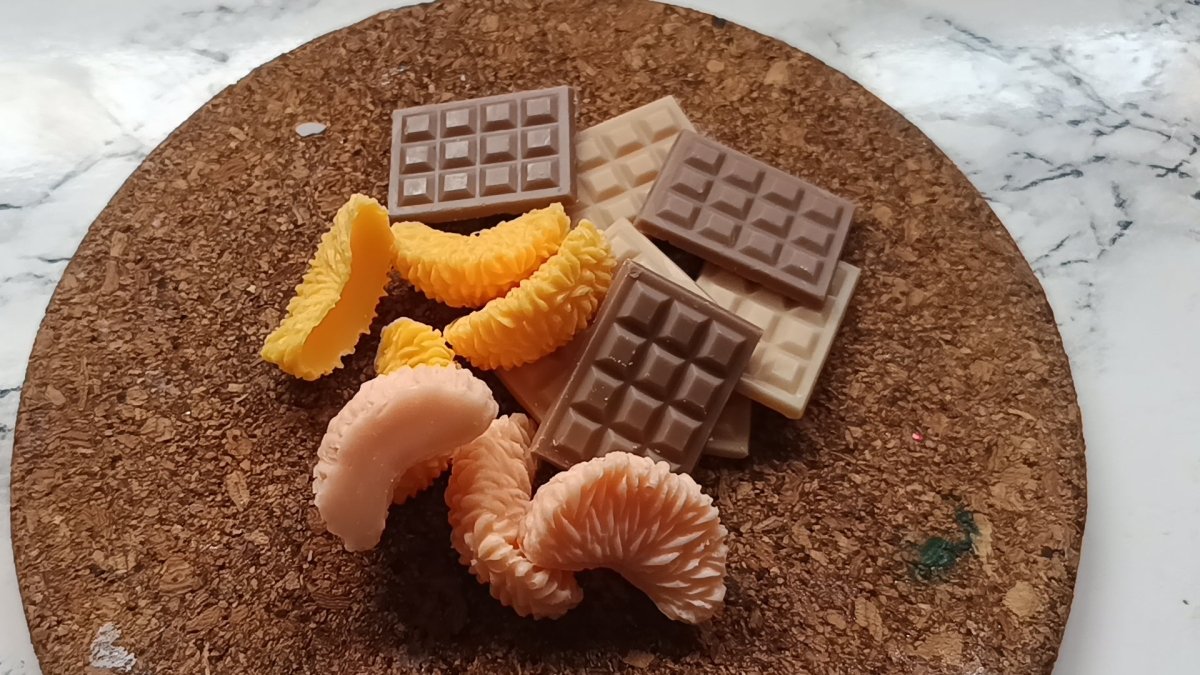 Bombones aromáticos Chocolate Negro y Naranja - AraliaCandles