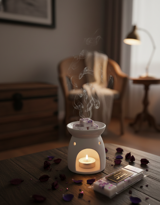 imagen de estilo de vida snapbar sombra de luna rincon acogedor Aralia Candles