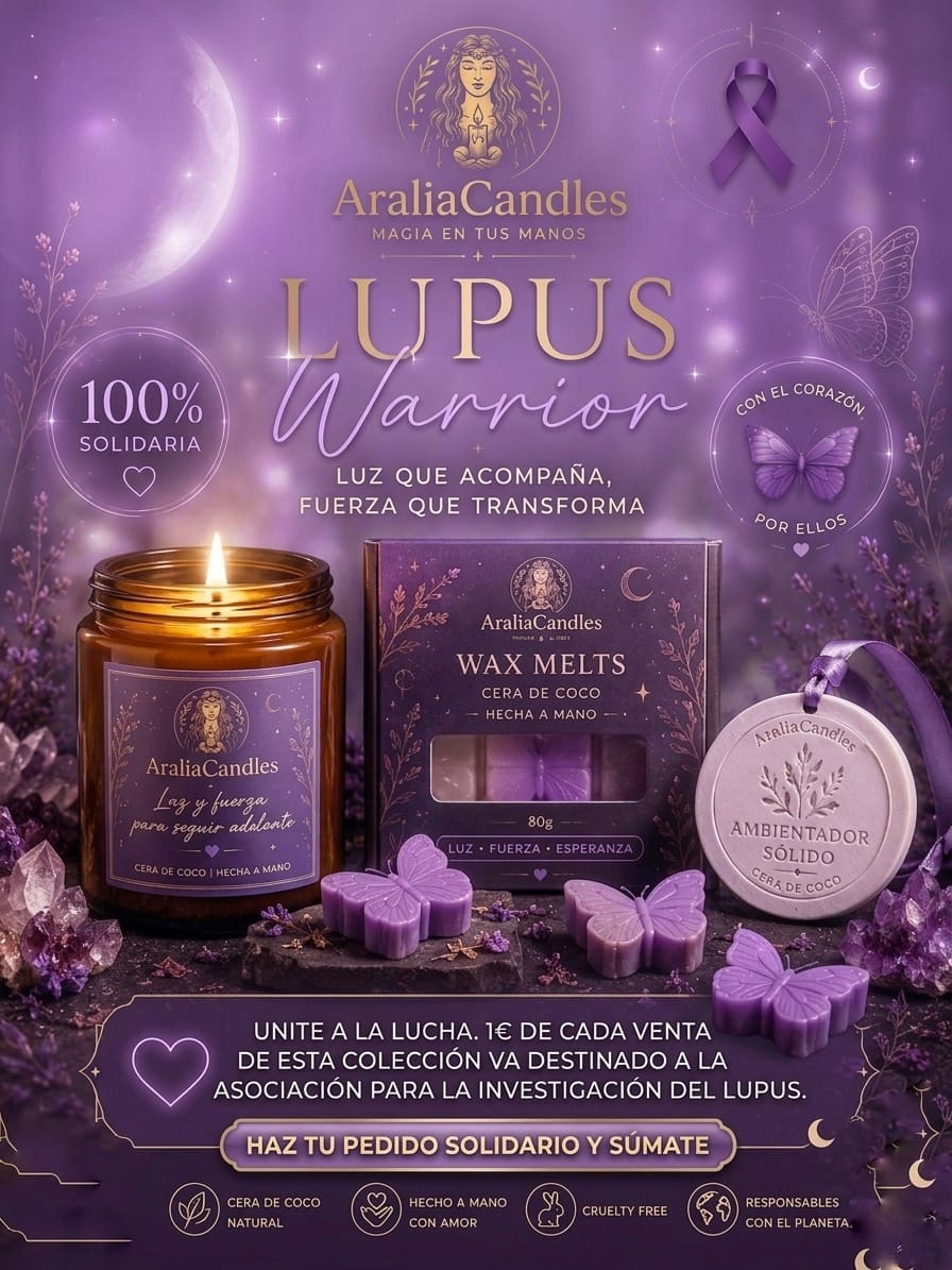 Lupus Warrior – Colección Solidaria | AraliaCandles - AraliaCandles