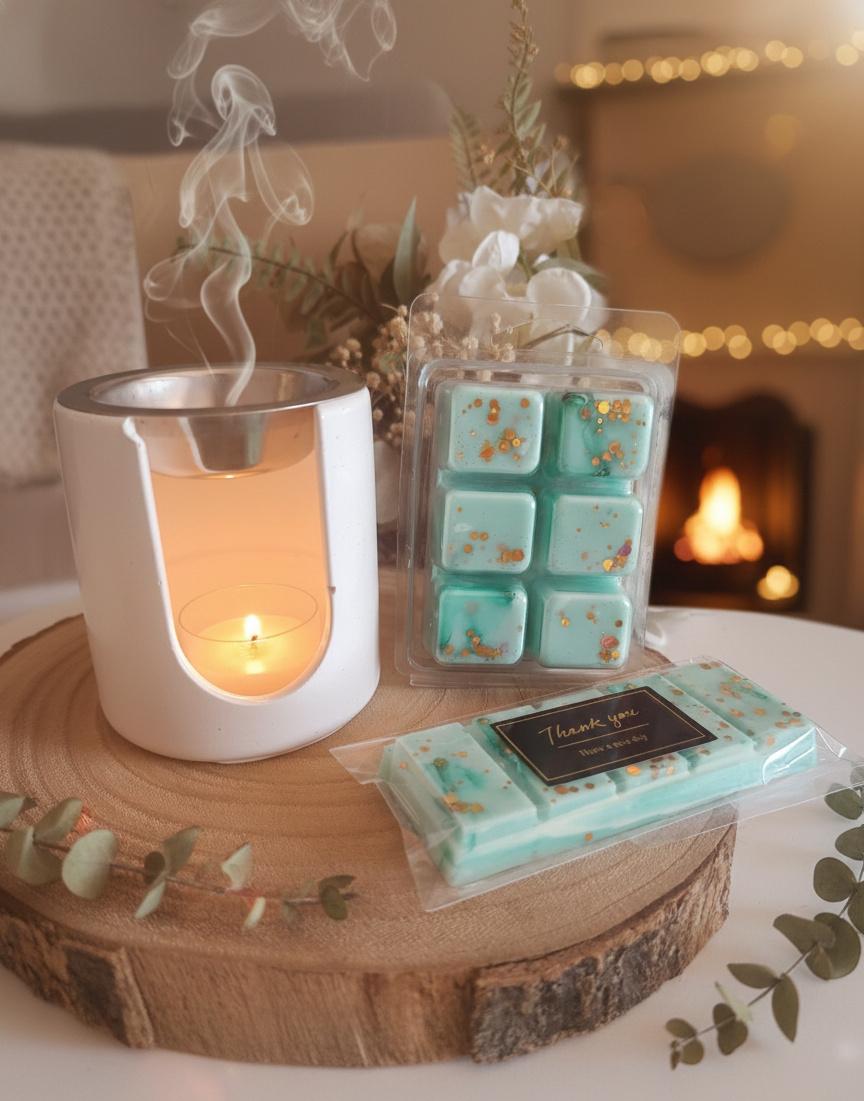 Foto composicion snapbar y waxmelt jardin oculto Aralia Candles