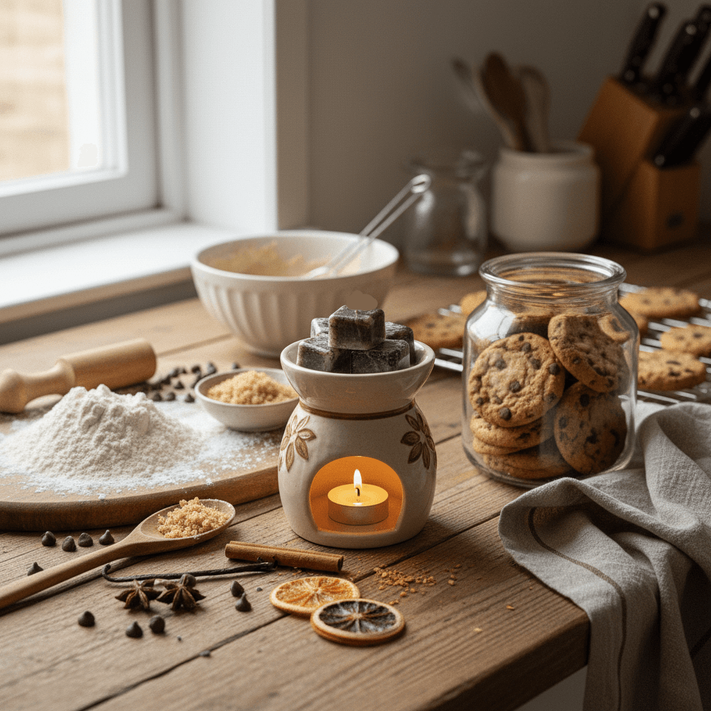 Wax Melts Cookies y Vainilla Soja - Dados Aromáticos Gourmand Cálidos para Hogar | Aralia Candles - AraliaCandles