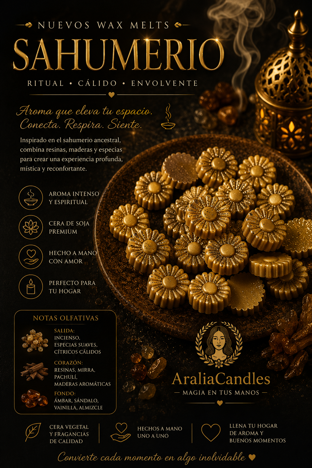Wax Melts Sahumerio | Aralia Candles