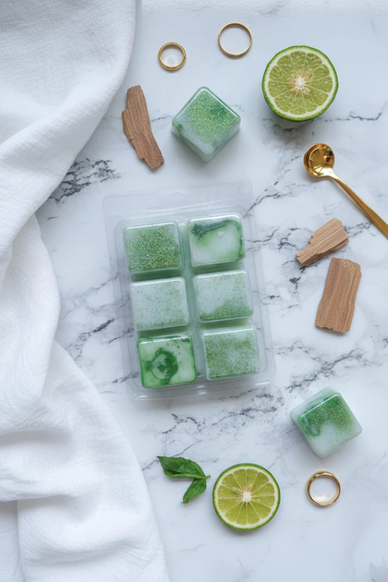 Wax Melts Bergamota y Sándalo - Dados Aromáticos 80g | Aralia Candles - AraliaCandles