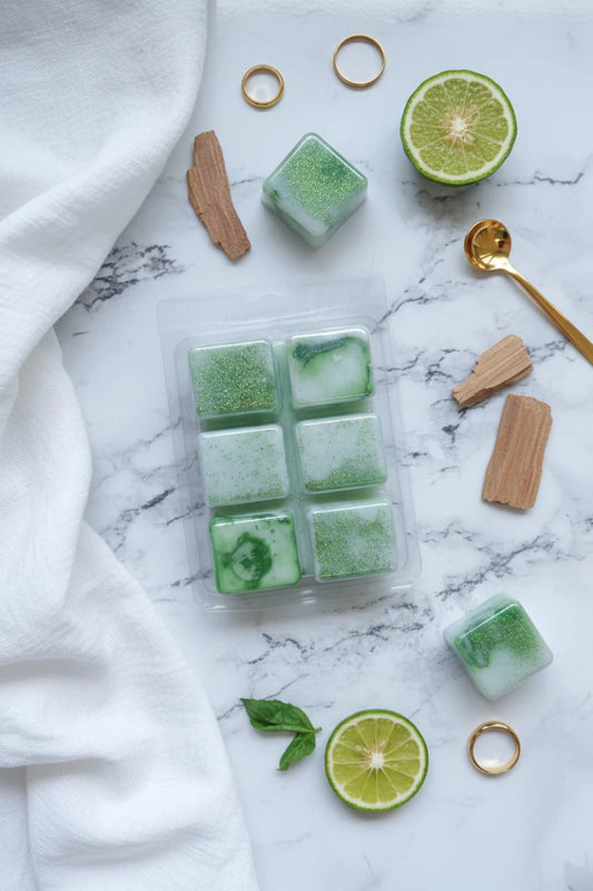 Wax Melts Bergamota y Sándalo - Dados Aromáticos 80g | Aralia Candles - AraliaCandles