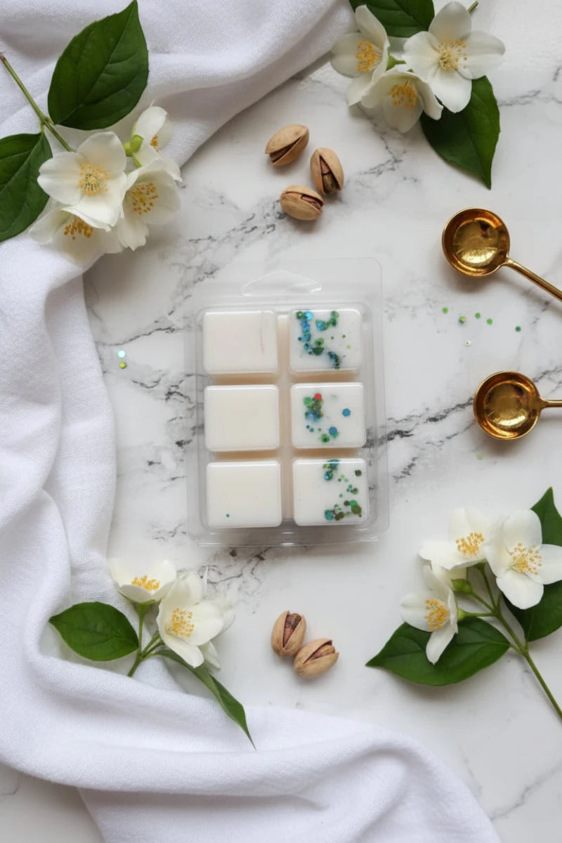 Wax Melts Pistacho Ron y Jazmín - Dados Aromáticos 80g | Aralia Candles - AraliaCandles