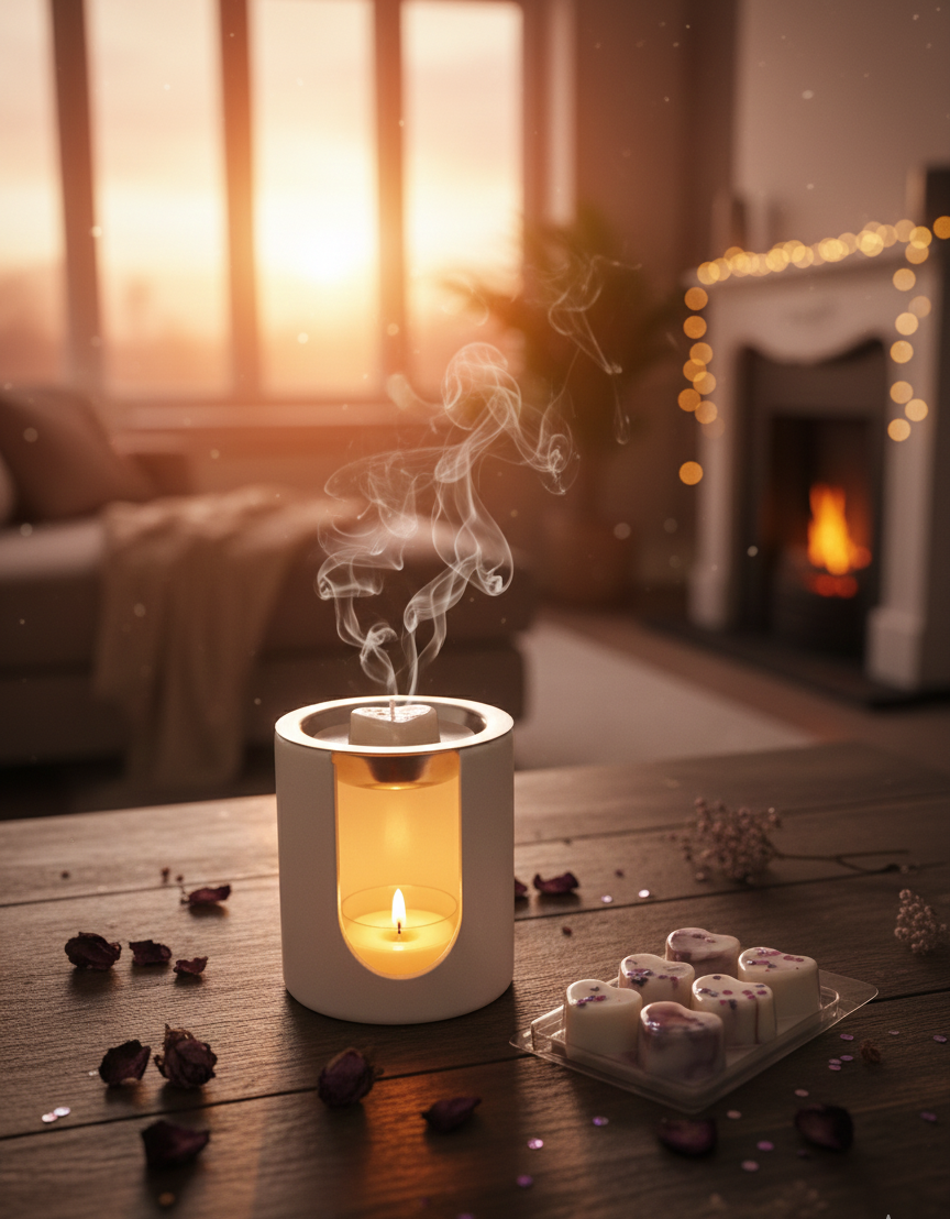 Foto estilo de vida waxmelt sombra de luna Aralia Candles