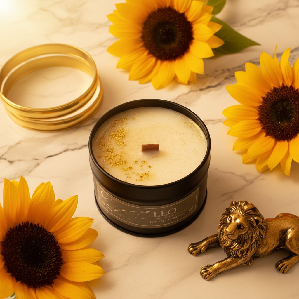 Vela Leo - Luz Dorada | Aralia Candles - AraliaCandles