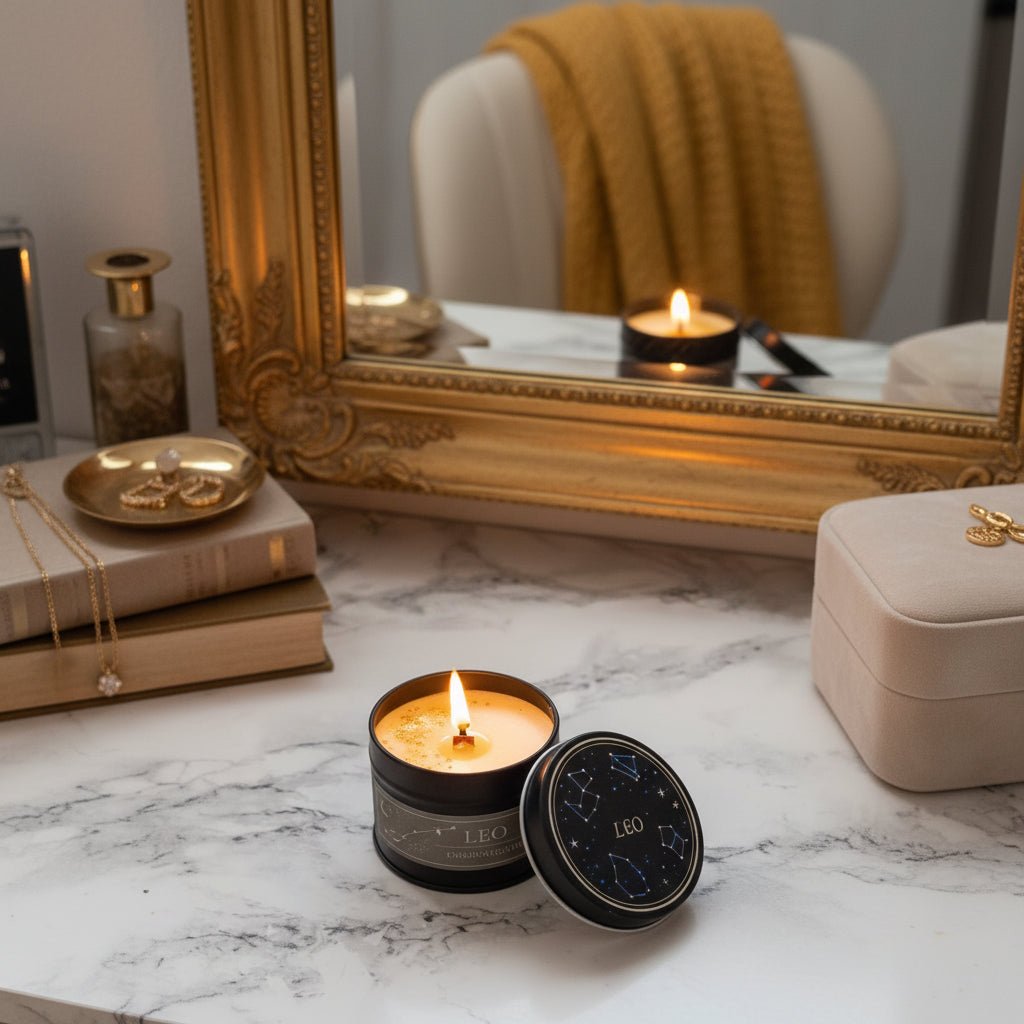Vela Leo - Luz Dorada | Aralia Candles - AraliaCandles