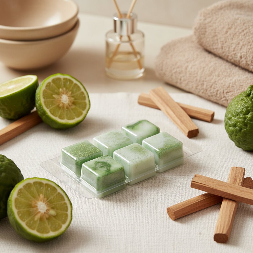 Wax Melts Bergamota y Sándalo - Dados Aromáticos 80g | Aralia Candles - AraliaCandles