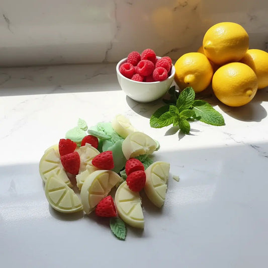 Bombones aromáticos Limón, Frambuesa y Menta - AraliaCandles