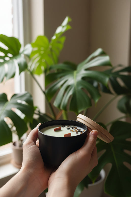 Ritualizada en manos Aralia Candles