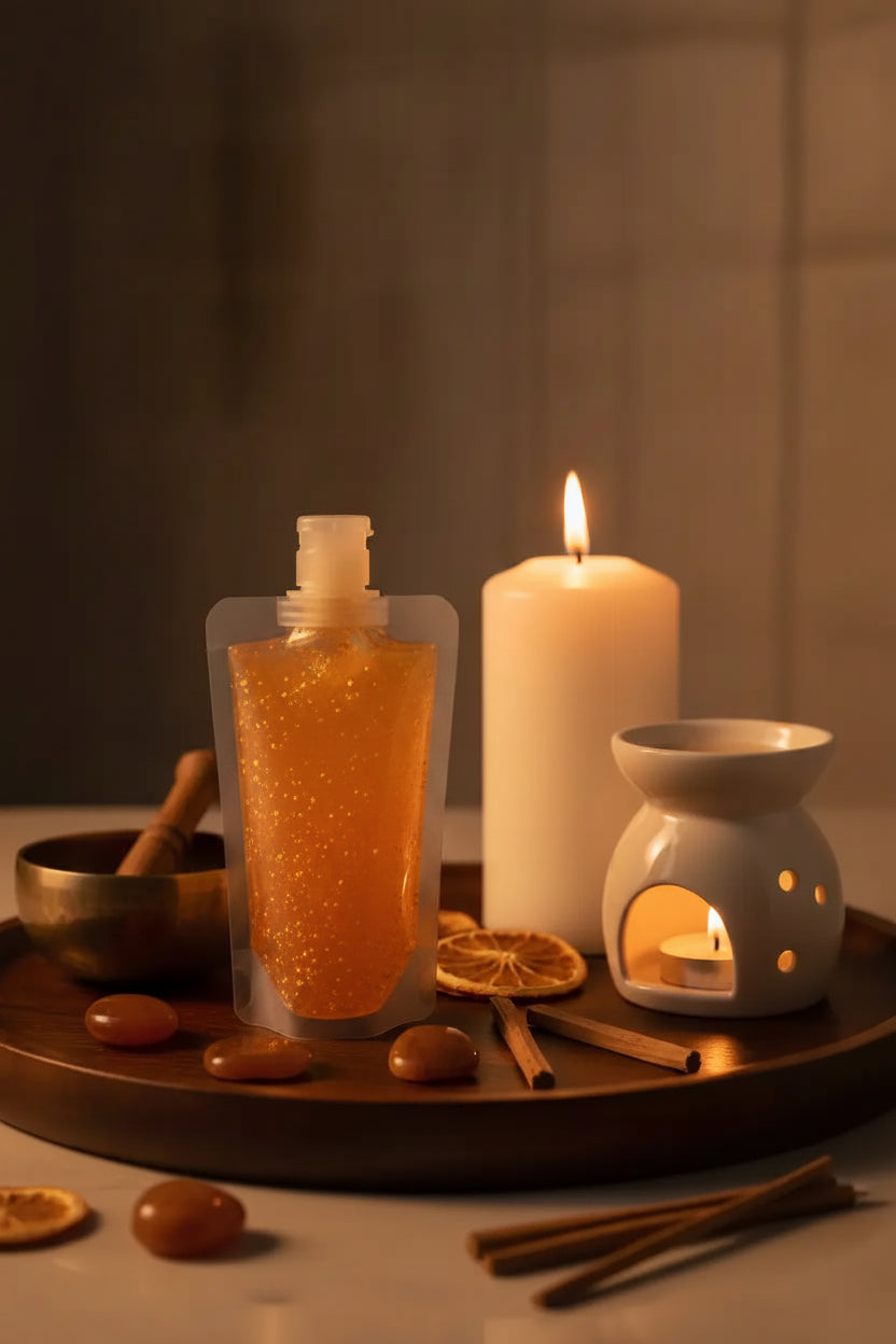 Meditación Dorada · Wax Melt Exprimible | Aralia Candles