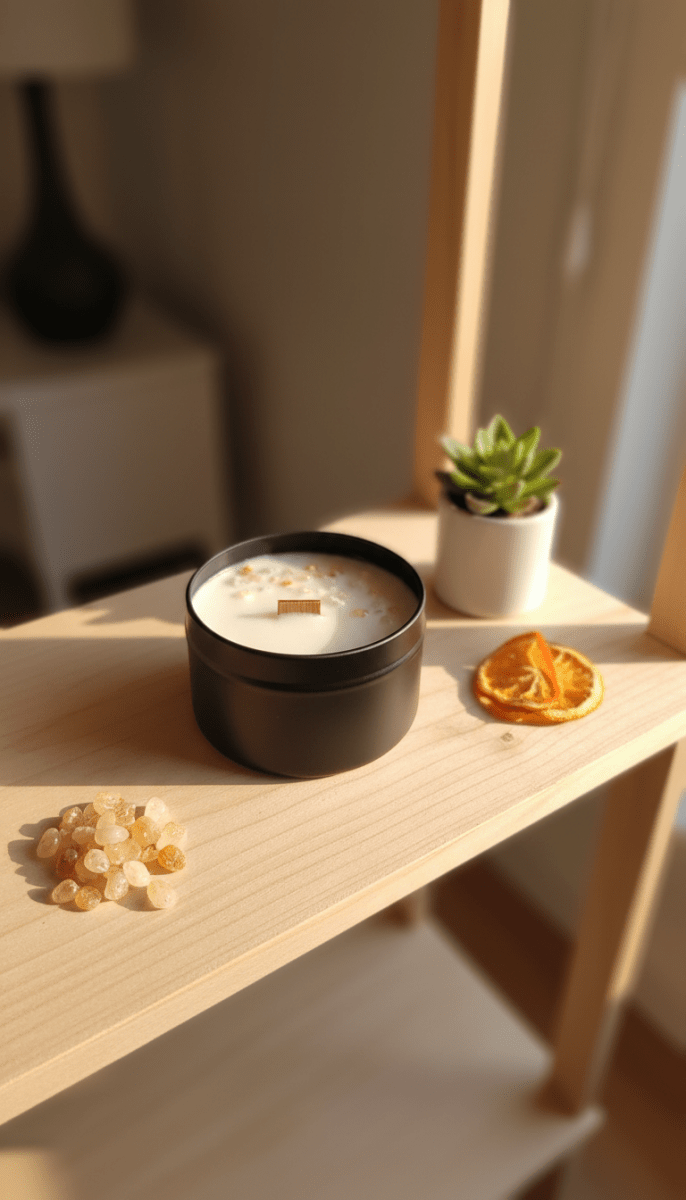 Vela Ritualizada con Citrino | Aralia Candles - AraliaCandles