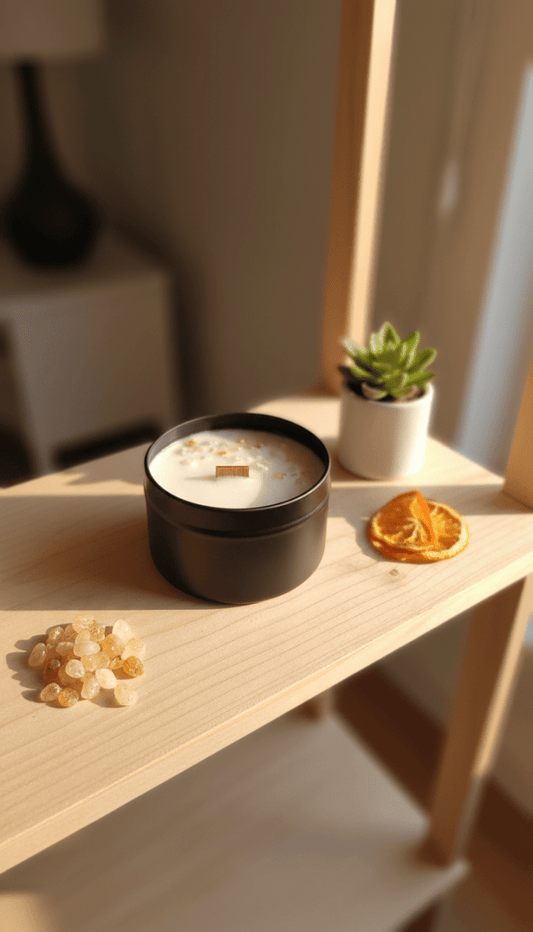 Vela Ritualizada con Citrino | Aralia Candles - AraliaCandles