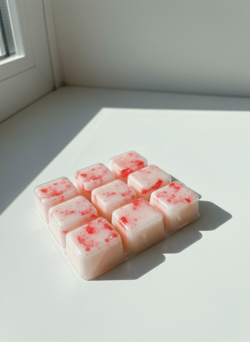 Wax Melts Naranja Dulce Soja - Dados Aromáticos Cítricos Brillantes para Energía | Aralia Candles - AraliaCandles