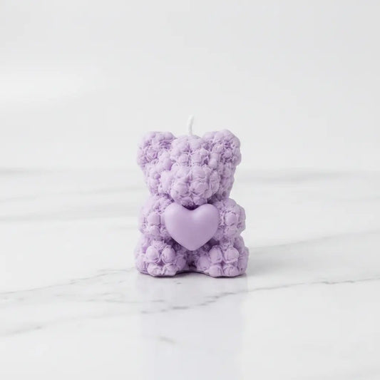 Vela Osito de Flores Pastel - AraliaCandles