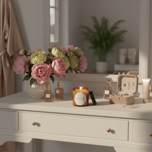 Vela Aromática Susurro de Pera y Peonía Cera de Soja - Ambiente Sofisticado y Floral | Aralia Candles - AraliaCandles