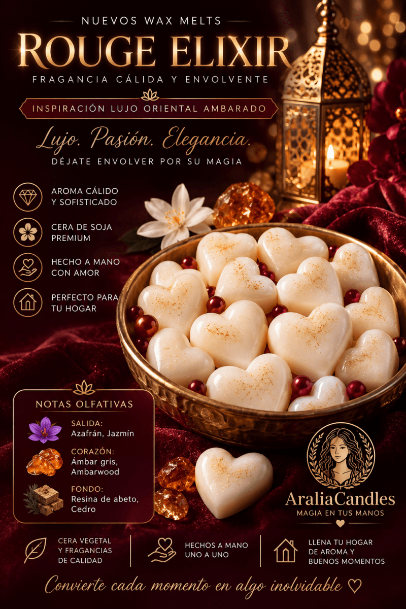 Wax Melts Rouge Elixir| Aralia Candles - AraliaCandles