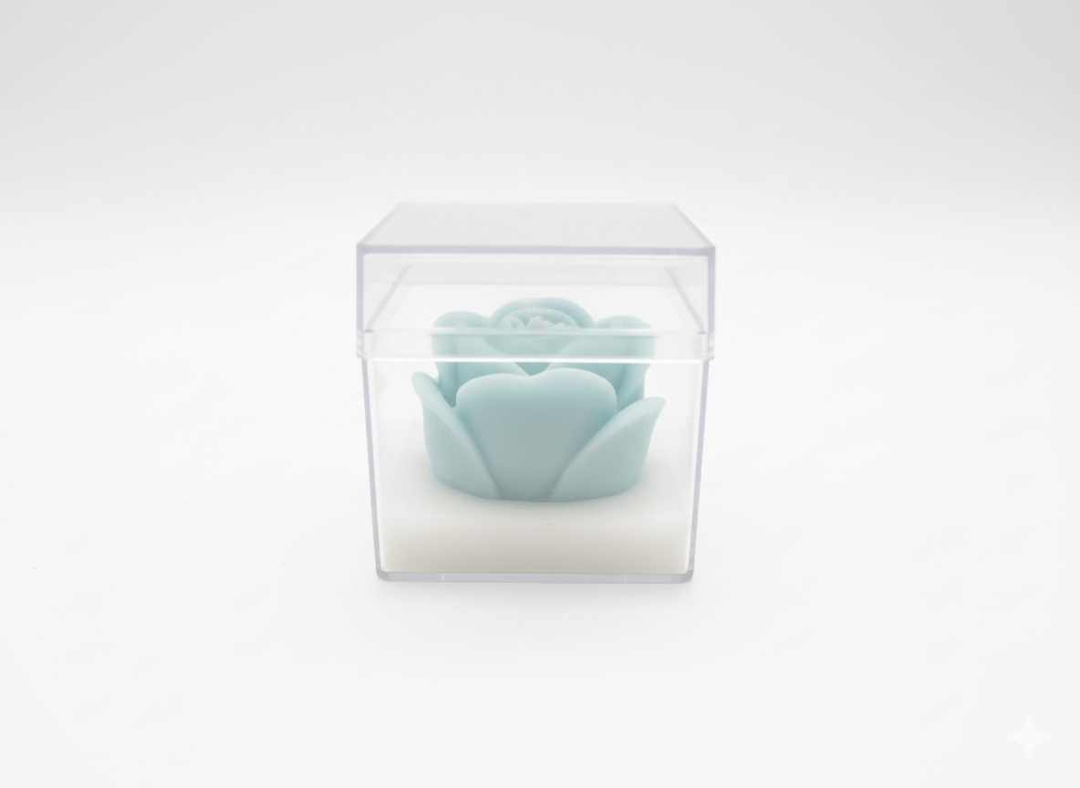 Vela Rosa Mini Soja 3,5cm Rosa y Azul - Personalizable para Bodas y Bautizos | Aralia Candles - AraliaCandles