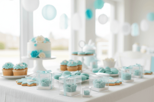 Vela Rosa Mini Soja 3,5cm Rosa y Azul - Personalizable para Bodas y Bautizos | Aralia Candles - AraliaCandles