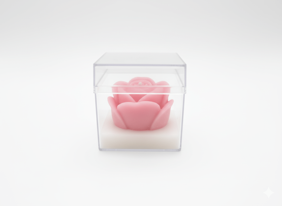 Vela Rosa Mini Soja 3,5cm Rosa y Azul - Personalizable para Bodas y Bautizos | Aralia Candles - AraliaCandles