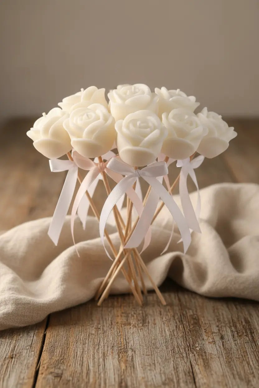 Rose Candle Pastel