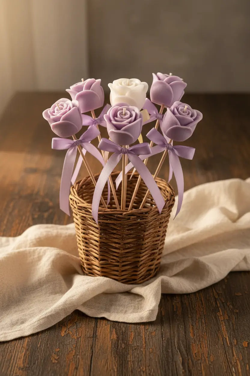 Rose Candle Pastel