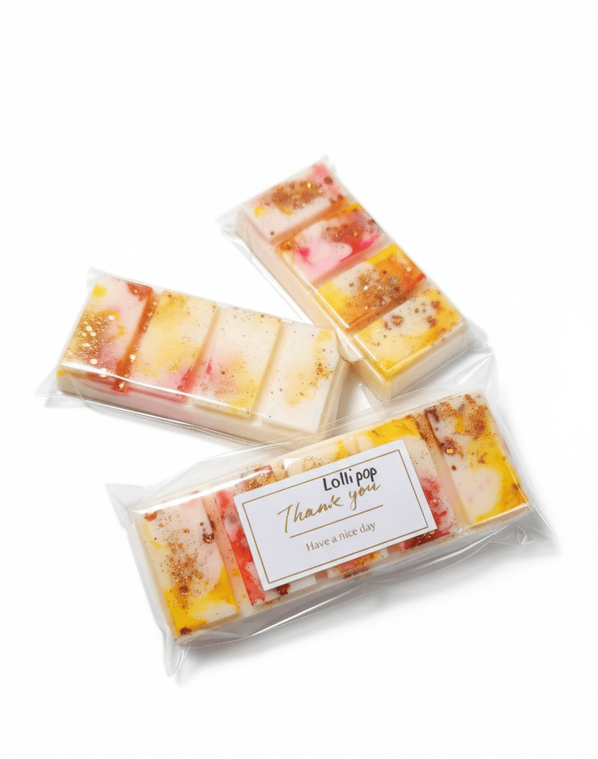 Wax Melt Snapbar Fiesta de Colores Soja - Caramelo Frutas Vainilla Brillante Vibrante | Aralia Candles - AraliaCandles