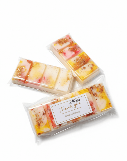 Wax Melt Snapbar Fiesta de Colores Soja - Caramelo Frutas Vainilla Brillante Vibrante | Aralia Candles - AraliaCandles