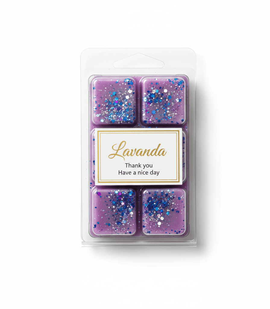 Wax Melts Lavanda Serena Soja - Dados Aromáticos Relajantes para Calma | Aralia Candles - AraliaCandles