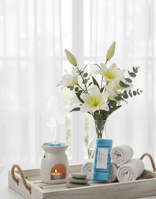 Wax Melt Snapbar Limpio y Floral Soja - Jardín Fresco Brisa Suave Brillante | Aralia Candles - AraliaCandles