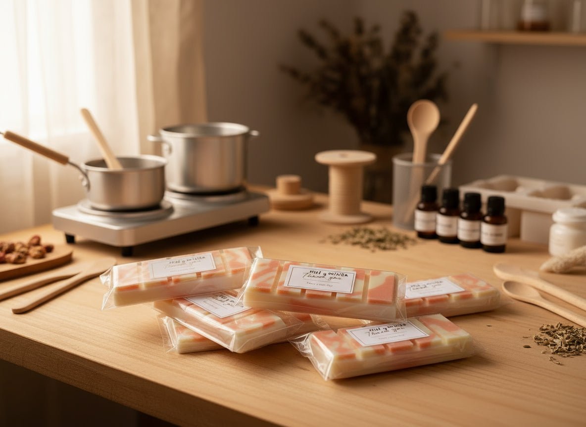 Wax Melt Snapbar Miel & Vainilla - Dulce Gourmand Acogedor | Aralia Candles - AraliaCandles