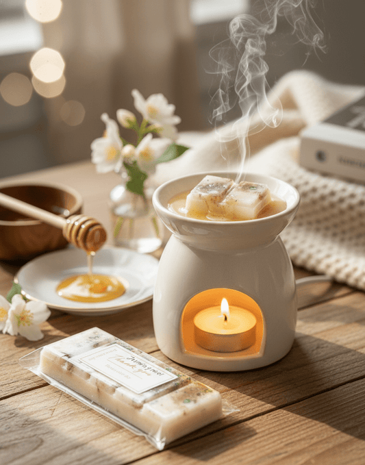 Wax Melt Snapbar Dulce Encanto Jazmín Miel - Floral Dulce Cálido con Toques Cítricos | Aralia Candles - AraliaCandles