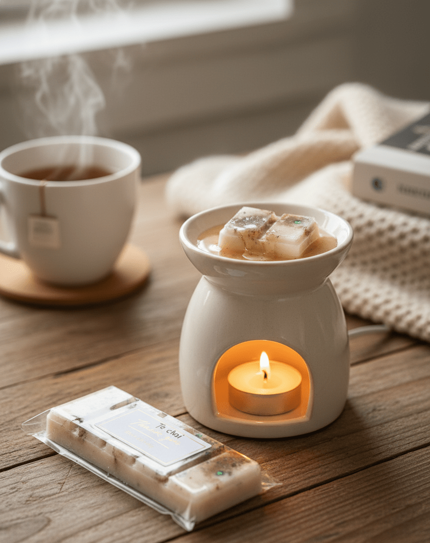 Wax Melt Snapbar Té Chai & Canela - Cálido Especiado con Vainilla | Aralia Candles - AraliaCandles