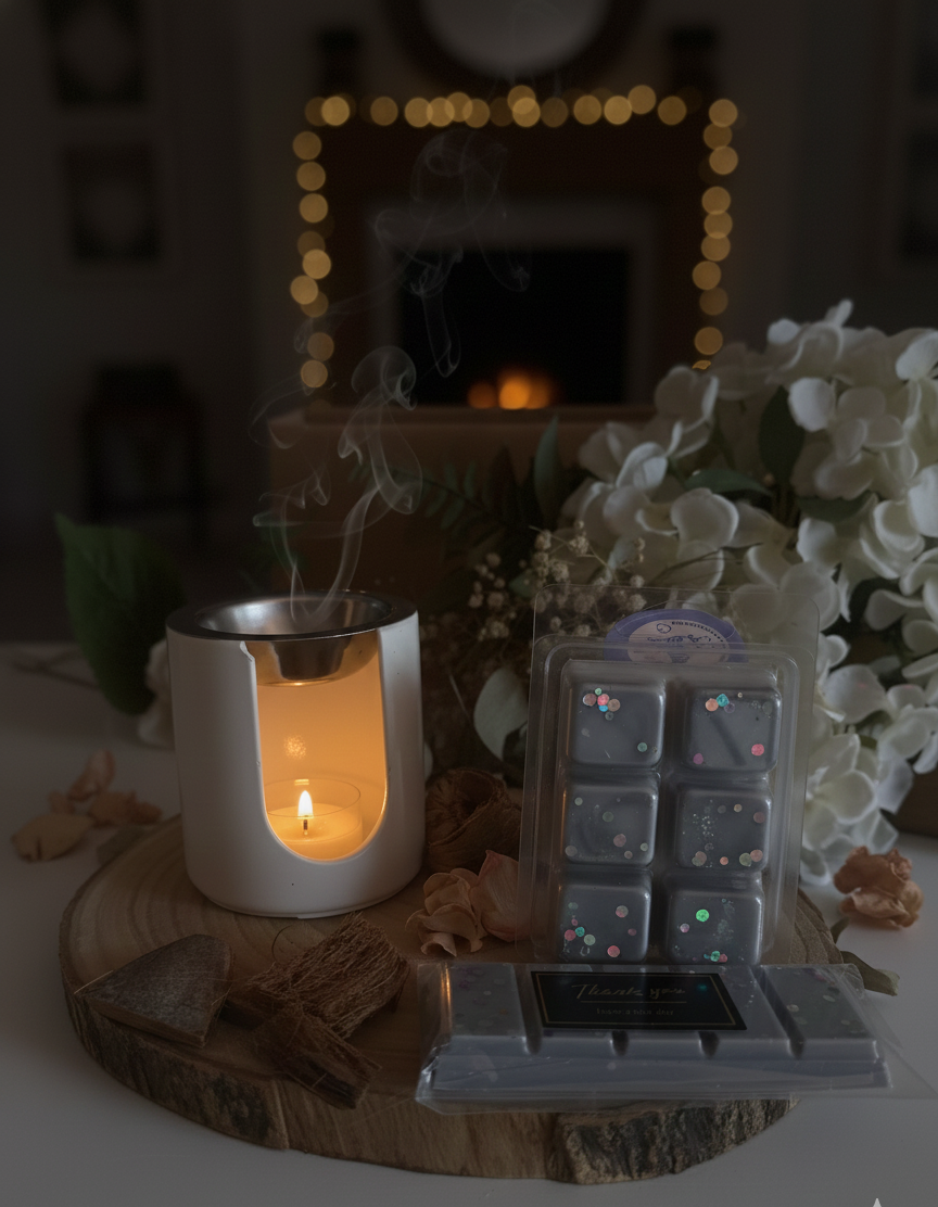 composicion snapbar y waxmelt nocturna Aralia candles