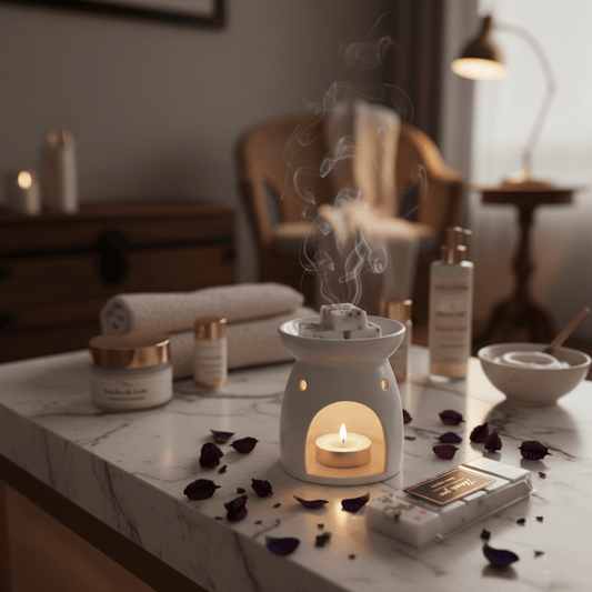 Snapbar Sombra de Luna - Orquídea Negra Ámbar Sándalo Floral Envolvente | Aralia Candles - AraliaCandles