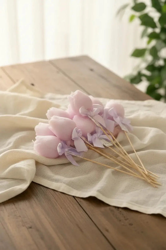 Tulip Candle Pastel - AraliaCandles