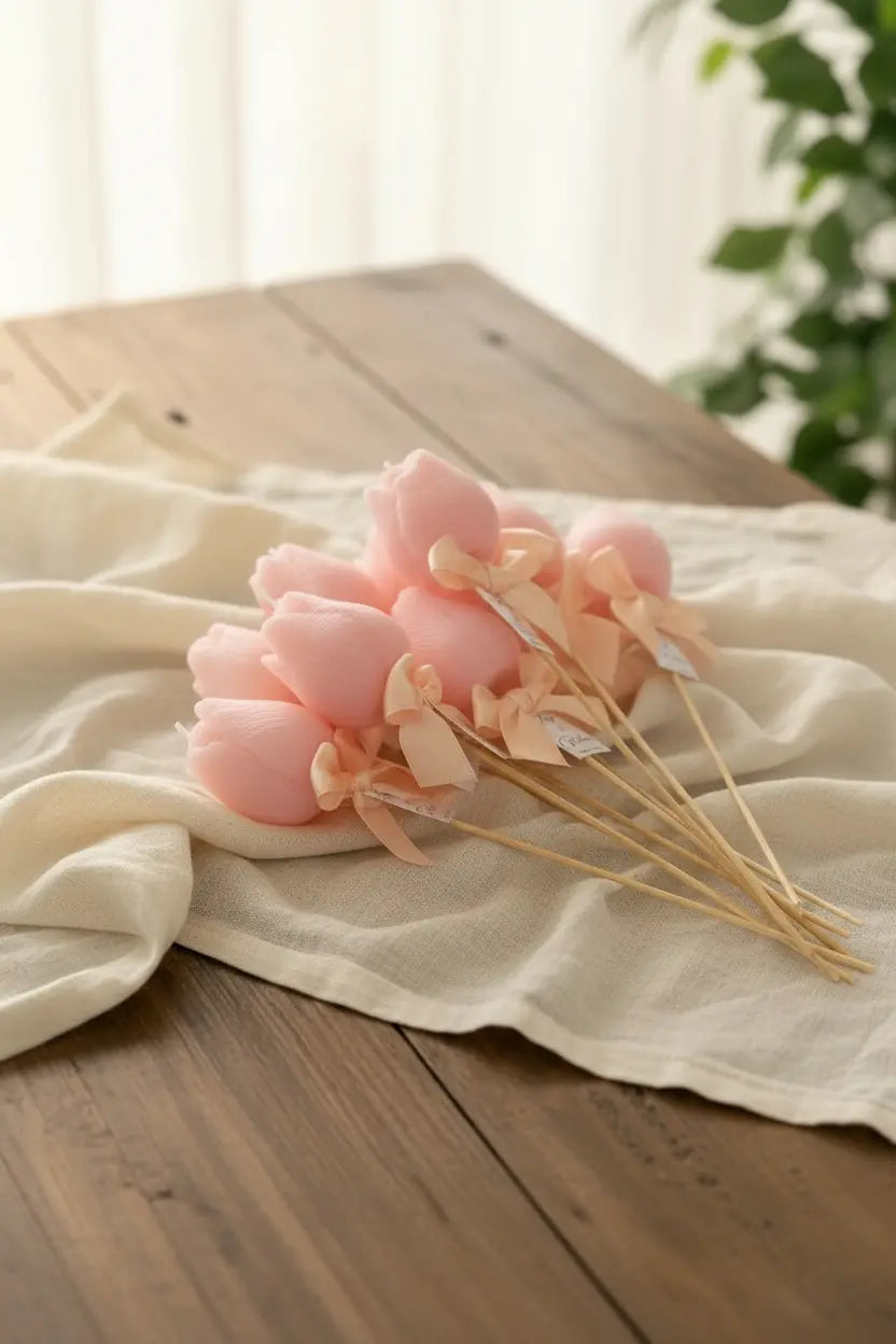 Tulip Candle Pastel