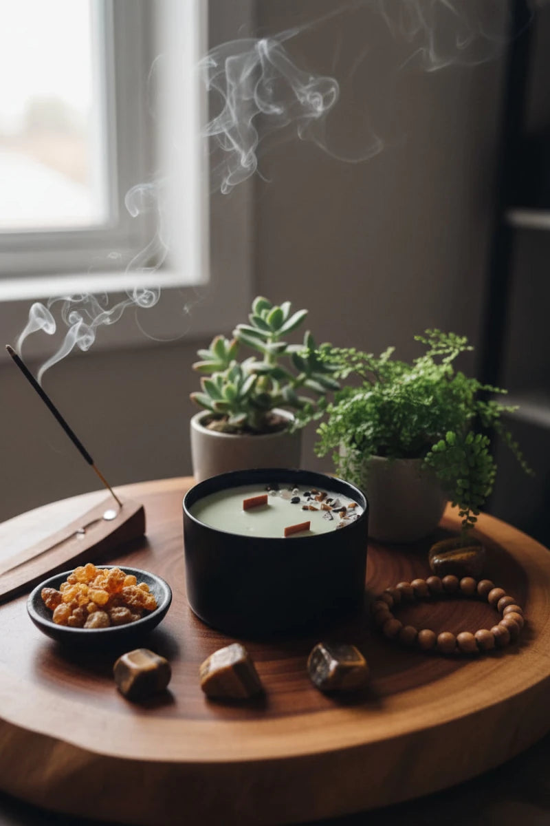 Altar ritualizada Aralia Candles