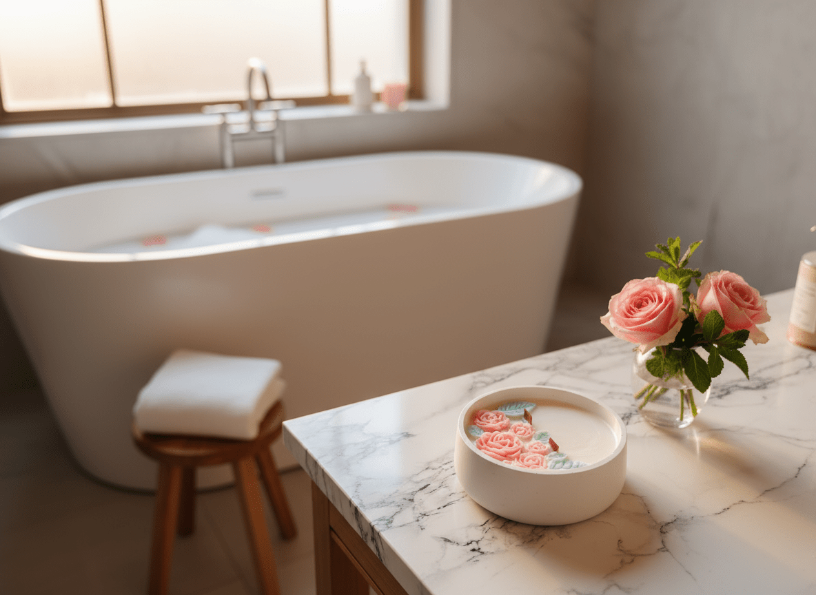 Vela Premium Pera Peonía Almizcle Blanco Soja - Floral Decorativa con Mechas Madera | Aralia Candles - AraliaCandles